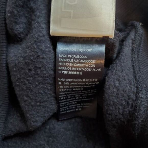 Tommy Hilfiger Slip On Navy Blue Sweatshirt Dress SZ Small - Picture 7 of 9